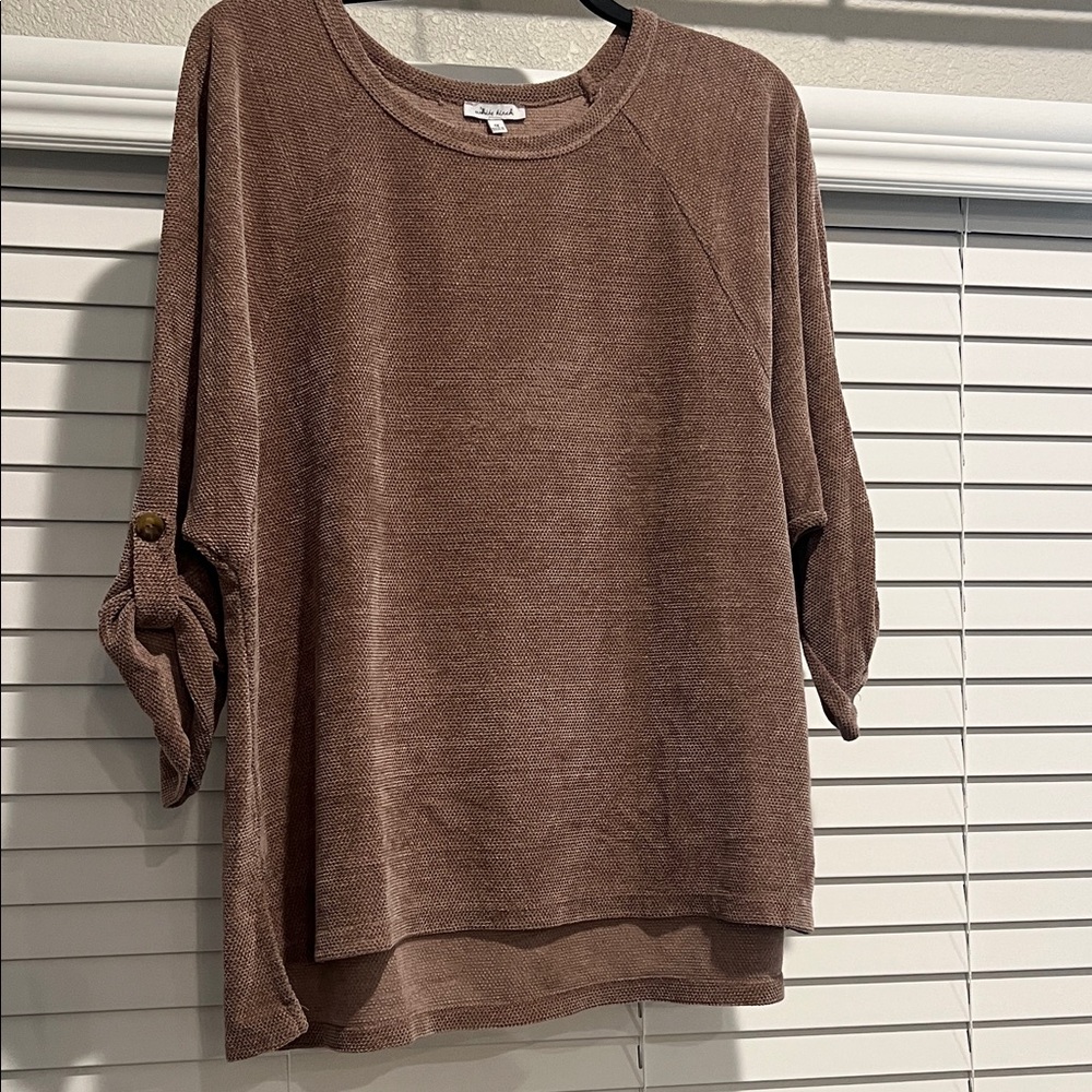 White Birch Mauve Tunic Top